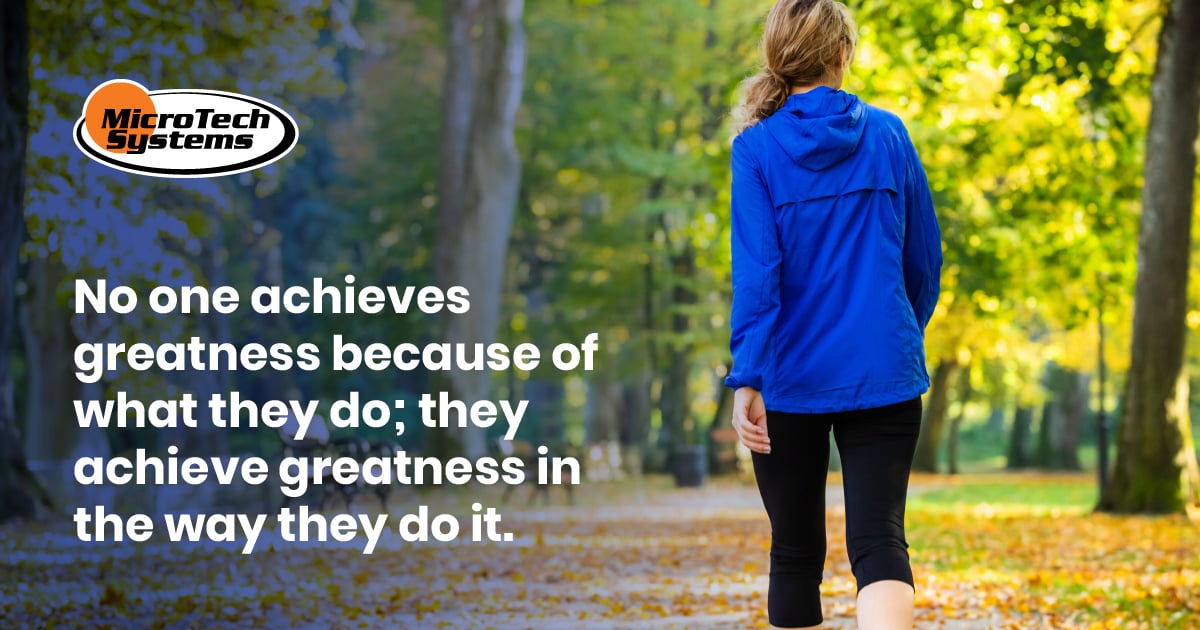 no one achieves greatness